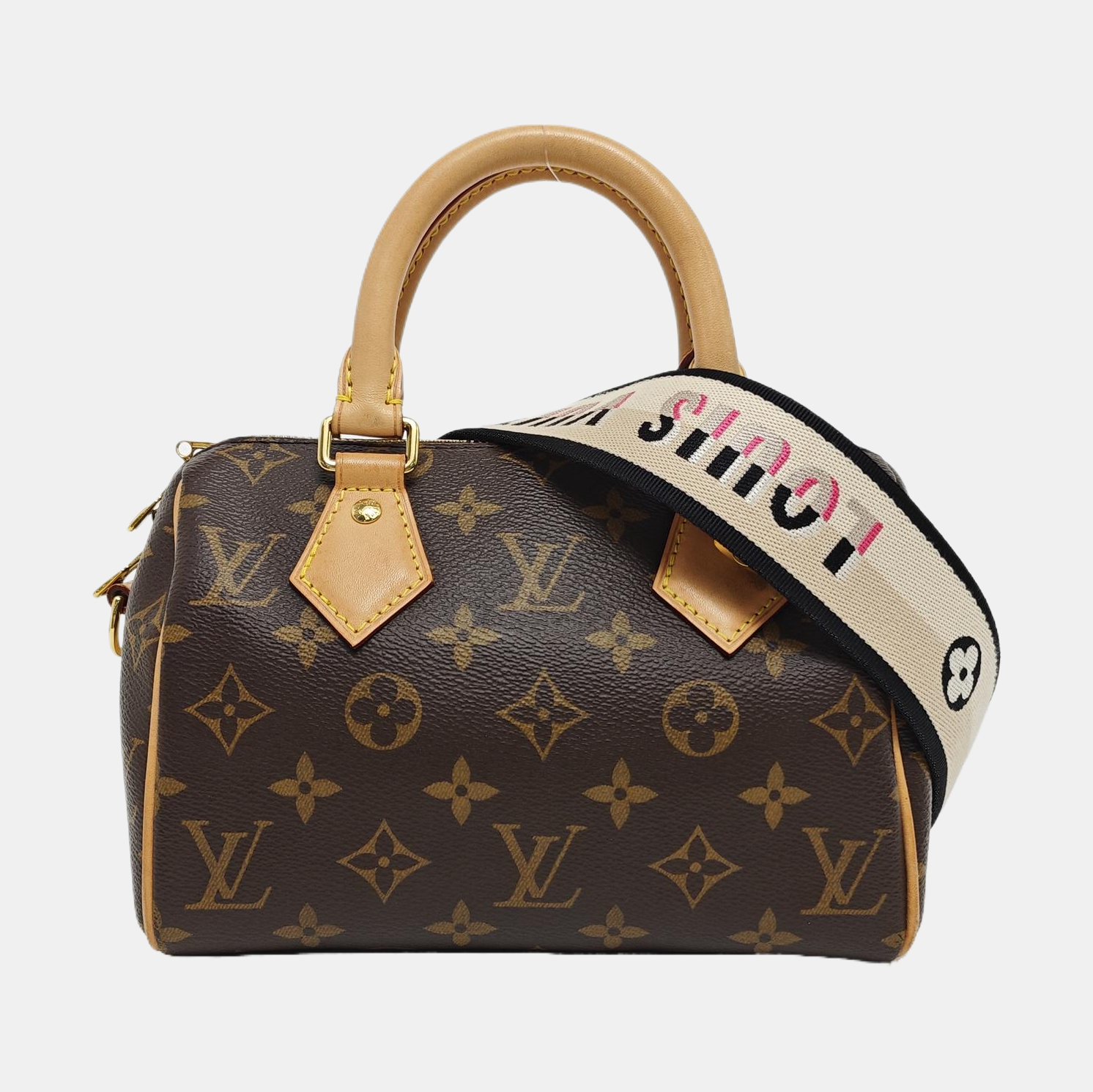 SPEEDY 20 Monogram Coated Canvas Brown
