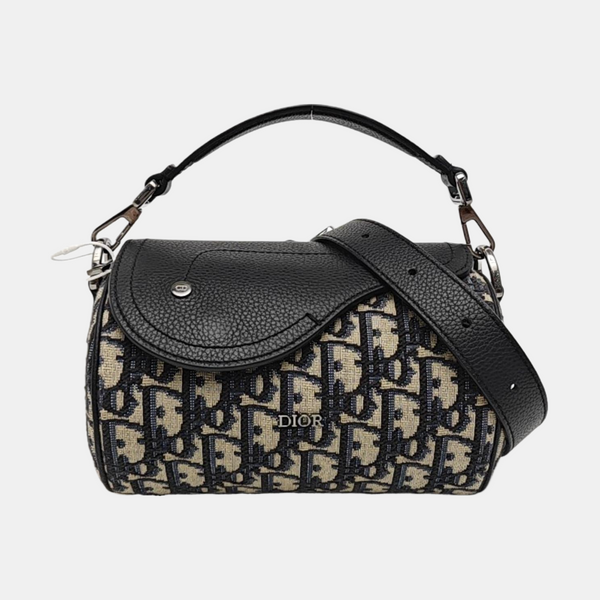 Saddle Mini Oblique Canvas Blue