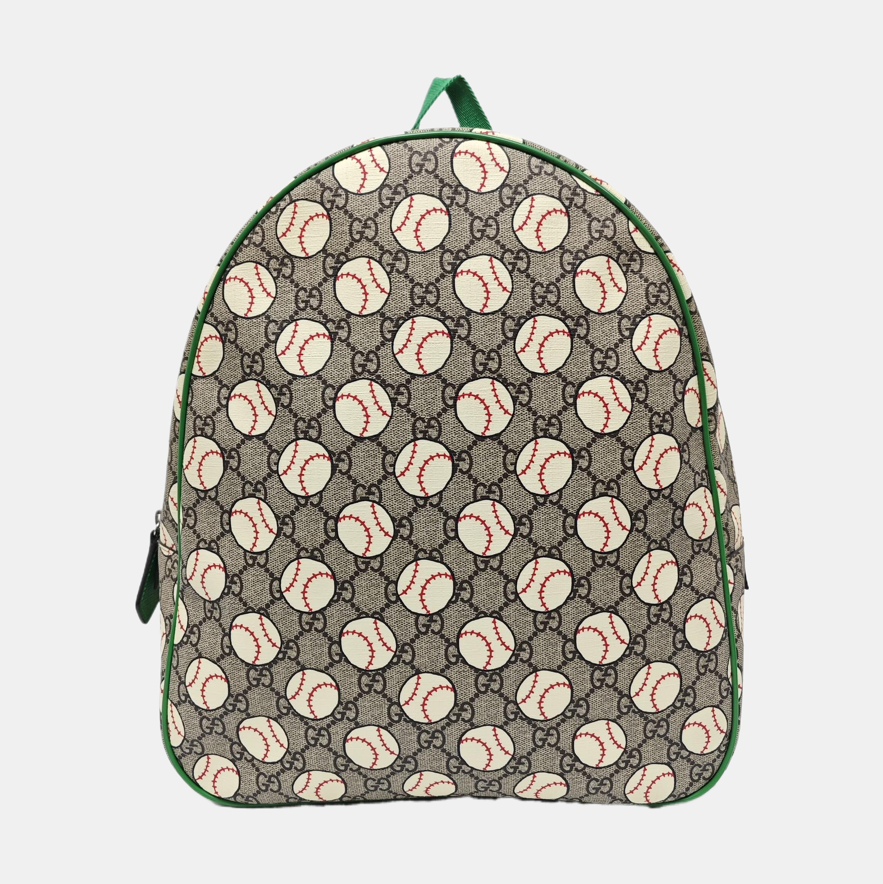 Monogram Coated Canvas Backpack Beige