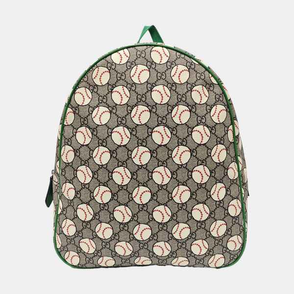 Monogram Coated Canvas Backpack Beige
