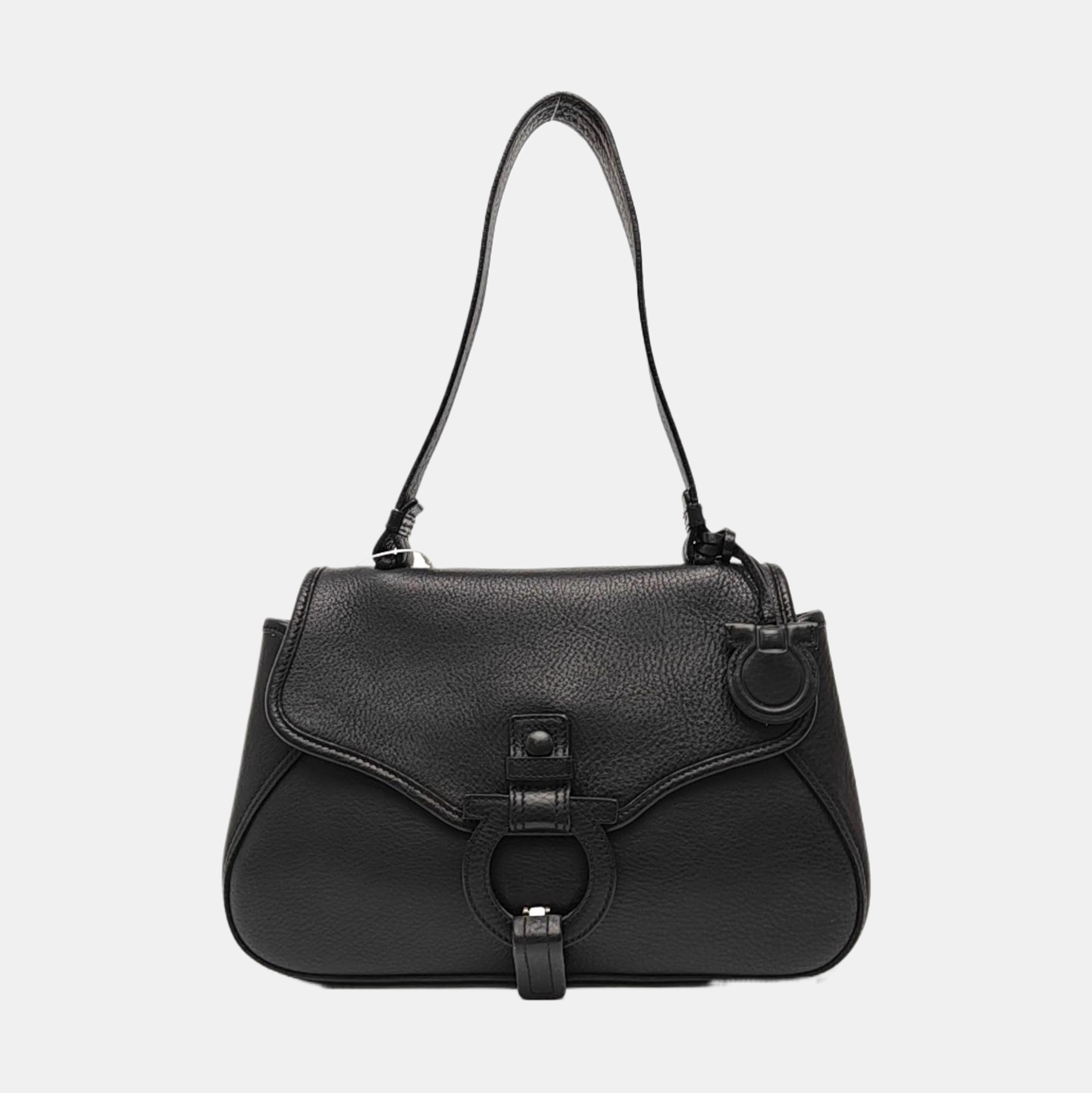 Calfskin Shoulder Bag Black