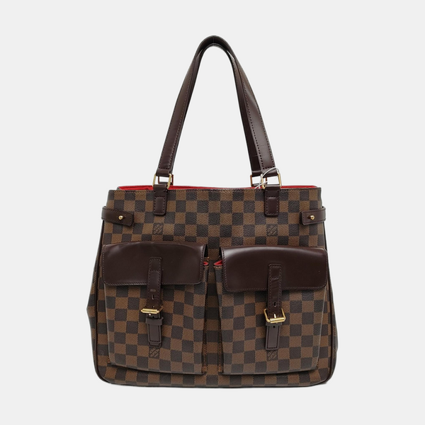 UZES Damier Ebene Coated Canvas Brown