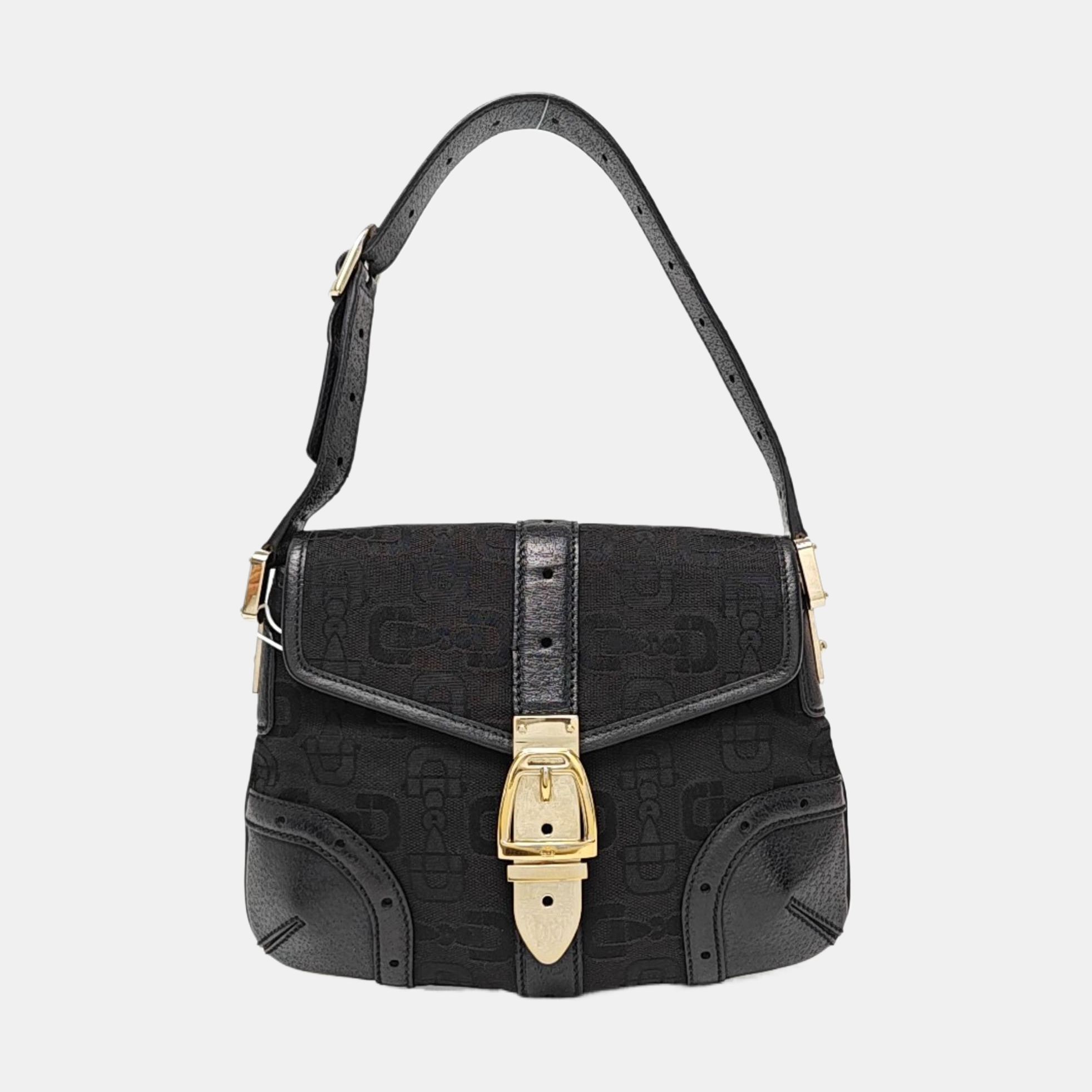 Canvas Top Handle Bag Black