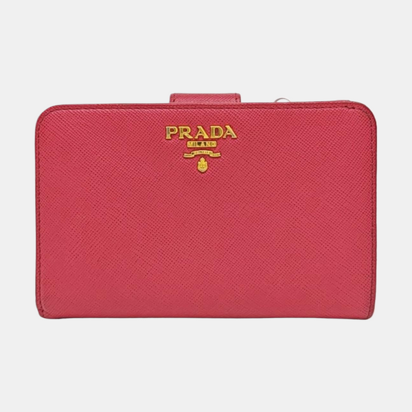 Saffiano Calfskin Wallet Red