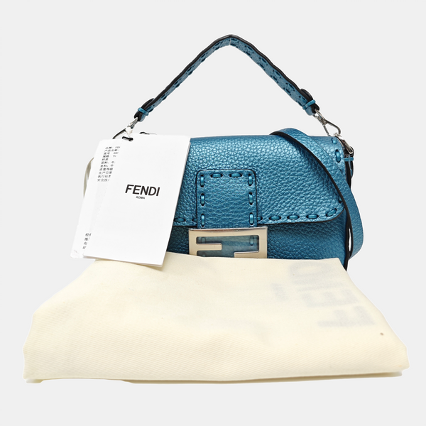 Baguette Mini Calfskin Blue