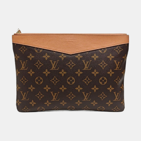 DAILY Monogram Coated Canvas Brown