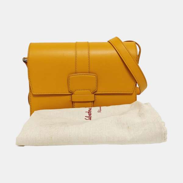 Calfskin Shoulder Bag Yellow