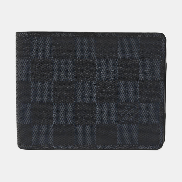 AMERIGO Damier Graphite Coated Canvas Gray Wallet