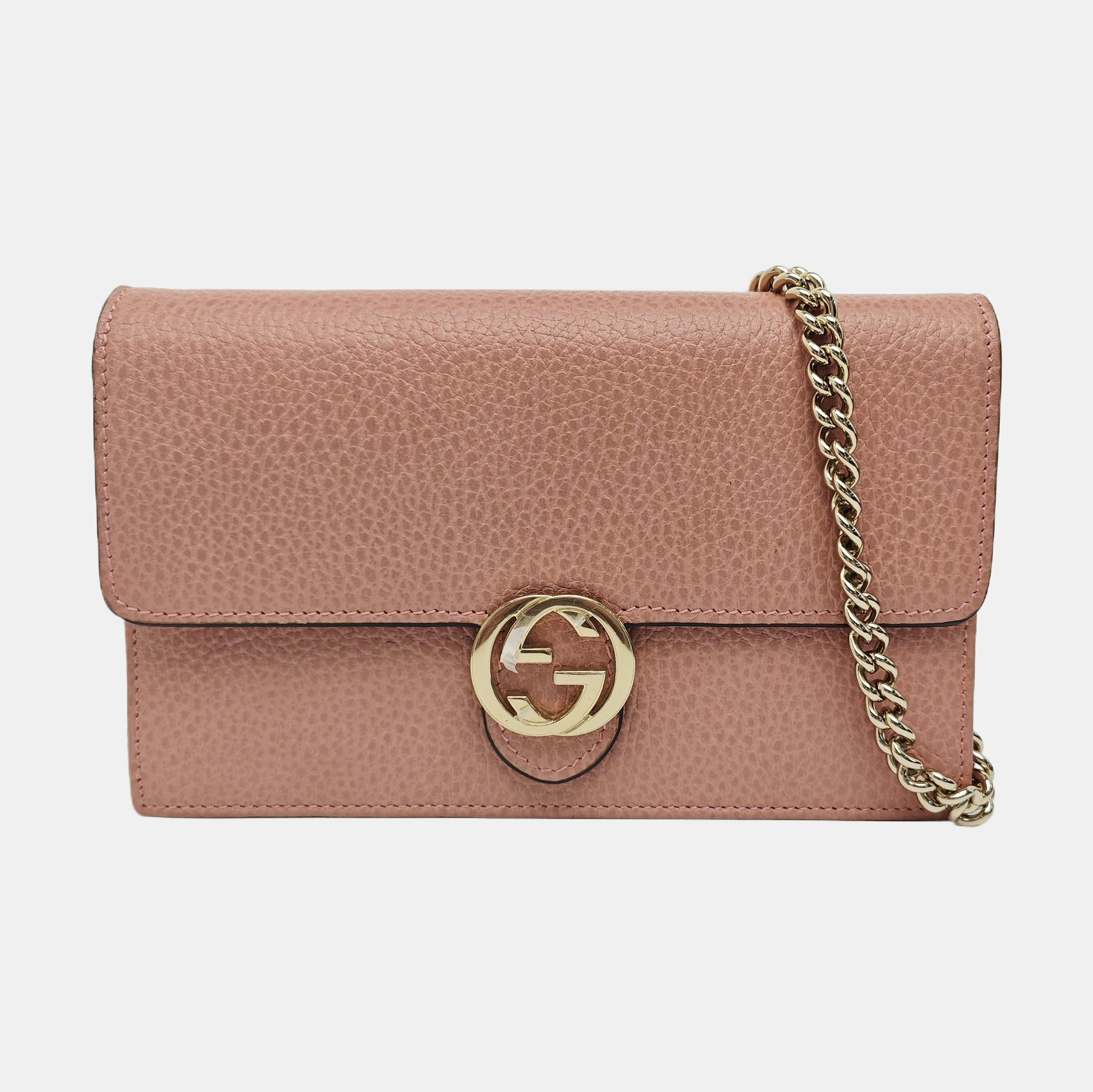 Interlocking G Small Calfskin Pink