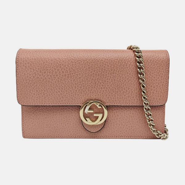 Interlocking G Small Calfskin Pink