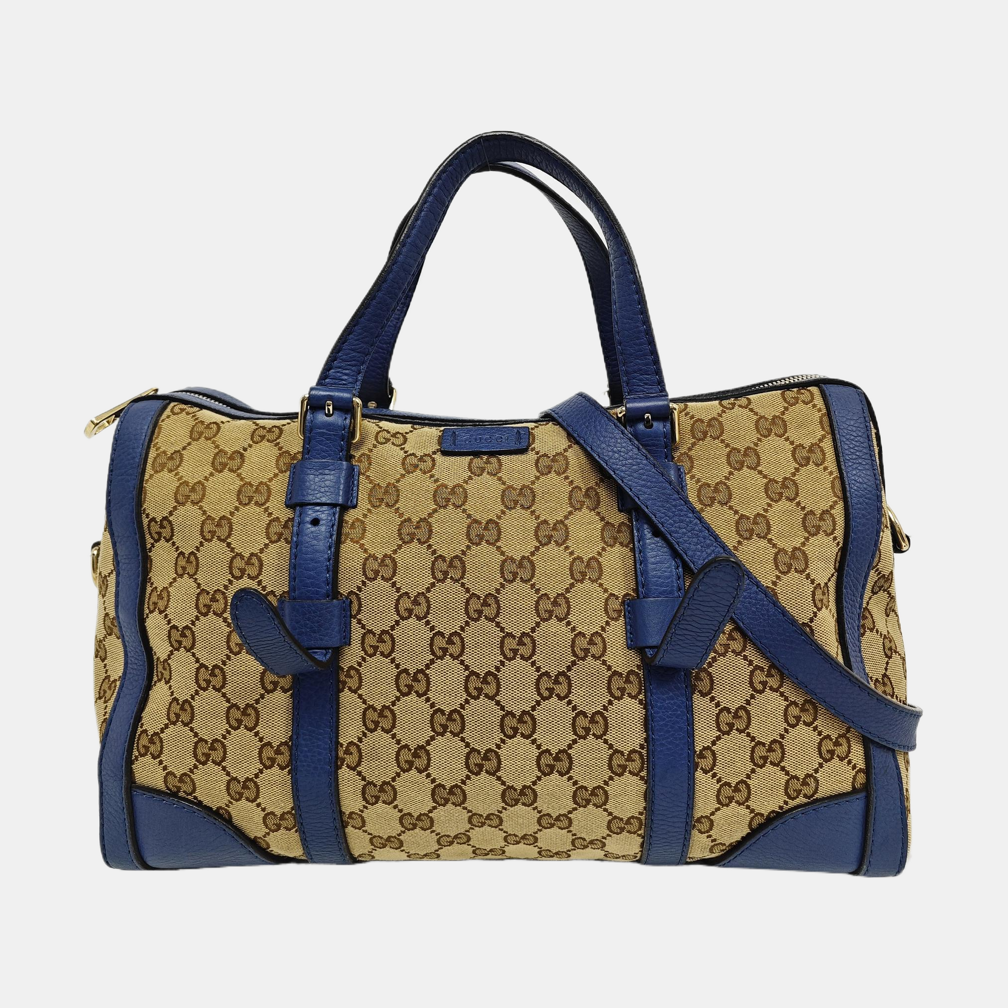 Monogram Canvas Tote Bag Medium Beige