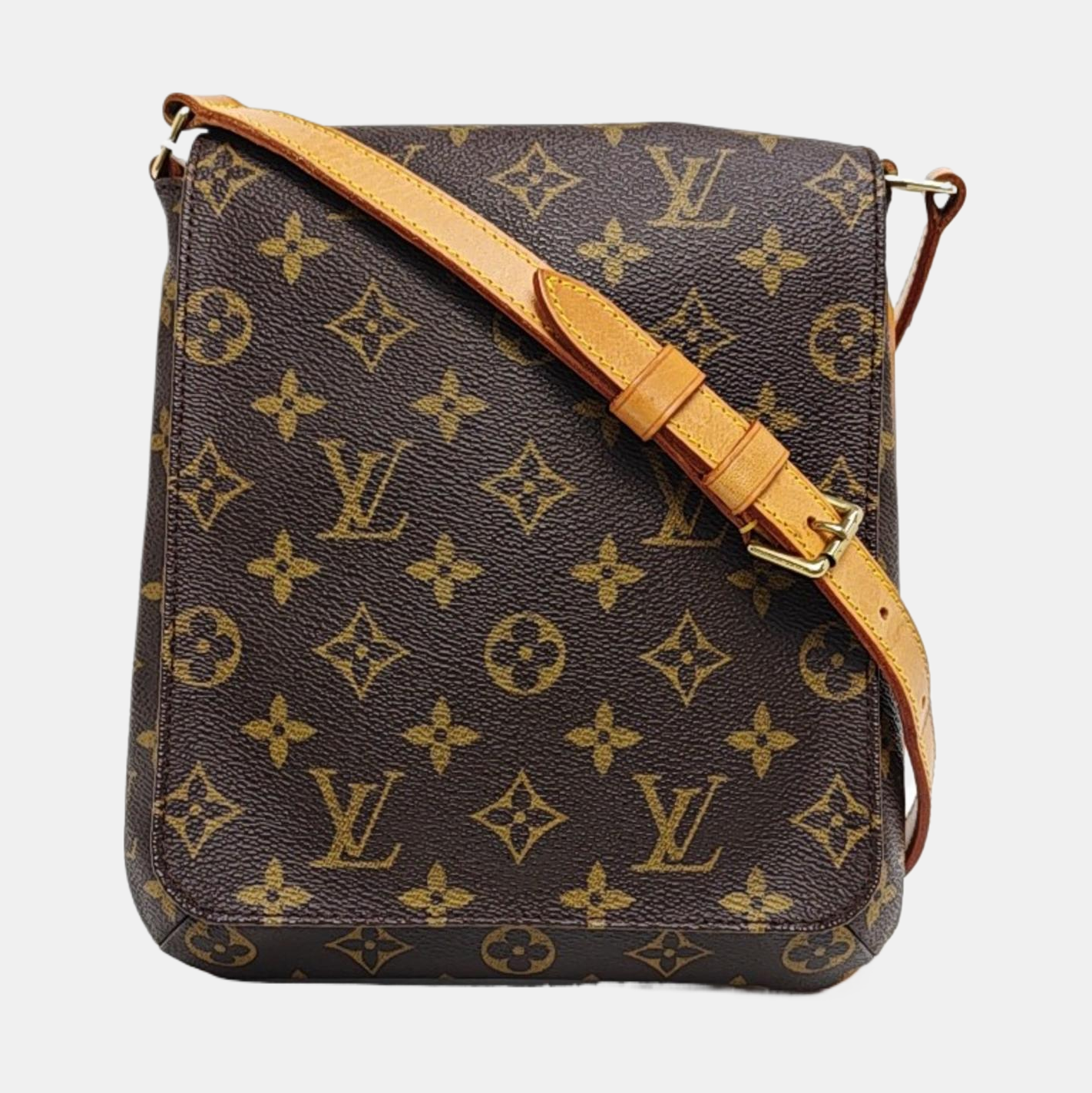 MUSETTE TANGO PM Monogram Coated Canvas Brown