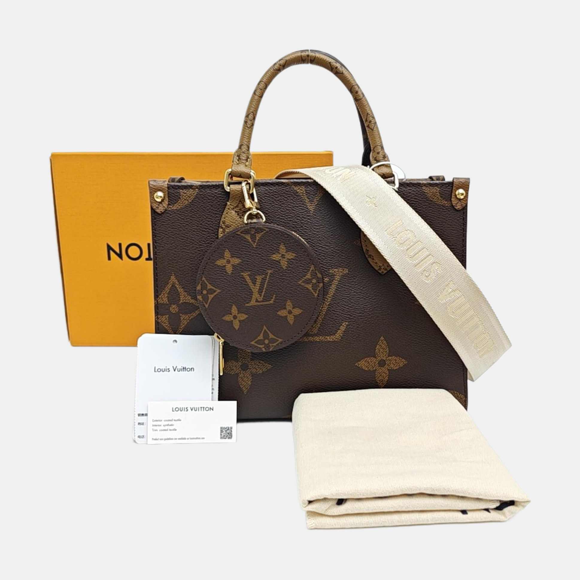 ONTHEGO PM Monogram Coated Canvas Brown