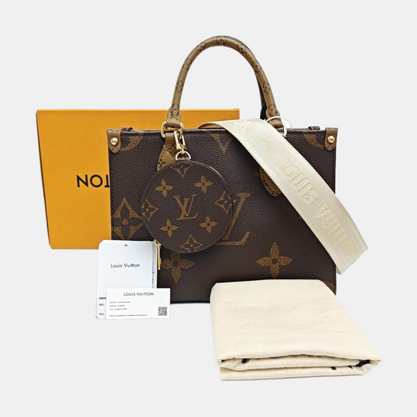 ONTHEGO PM Monogram Coated Canvas Brown