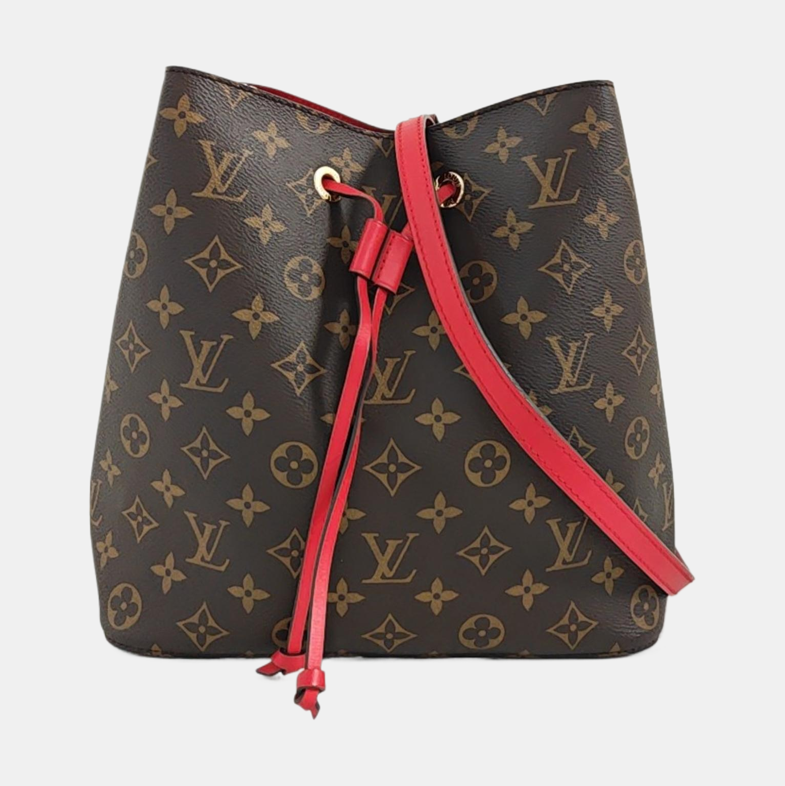 NÉONOÉ MM Monogram Coated Canvas Brown