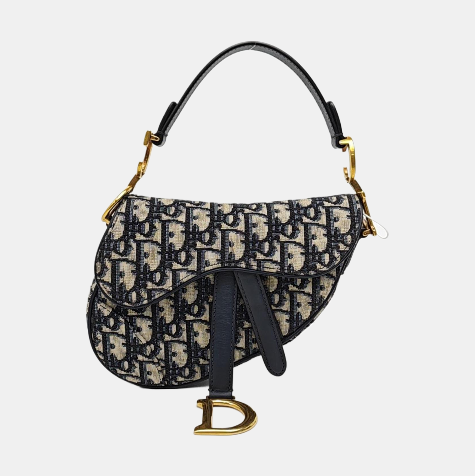 Saddle Mini Oblique Canvas Blue