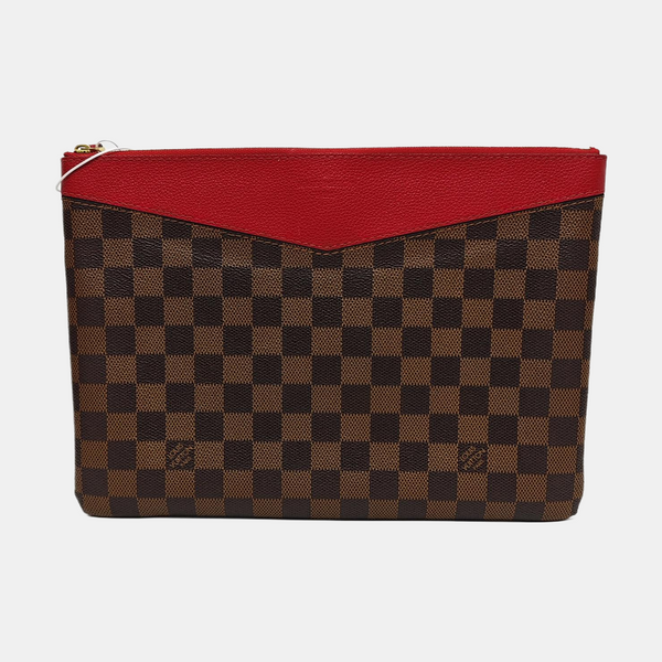 DAILY Damier Ebene Coated Canvas Brown