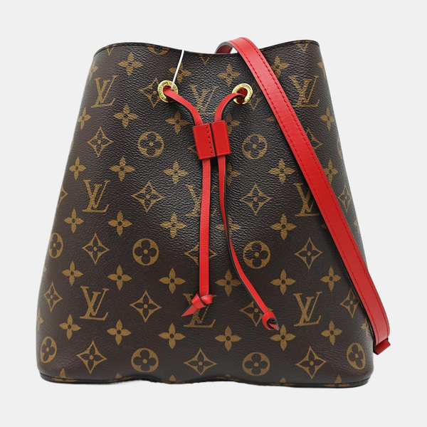 NÉONOÉ MM Monogram Coated Canvas Brown