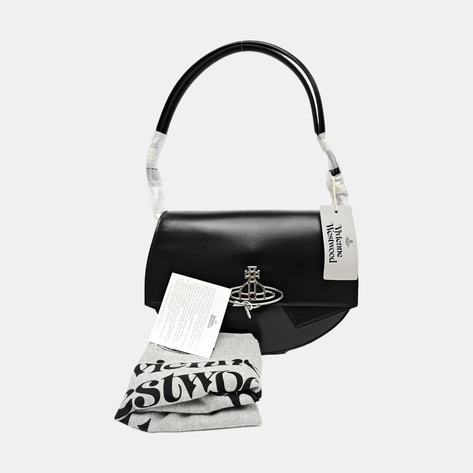 Calfskin Shoulder Bag Black