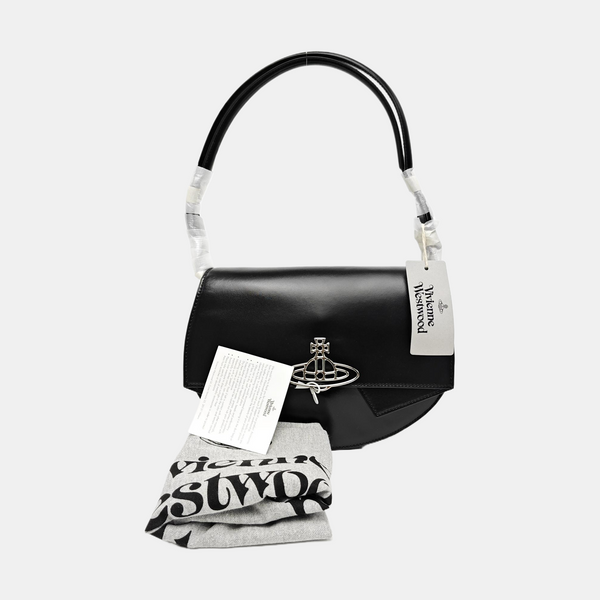 Calfskin Shoulder Bag Black