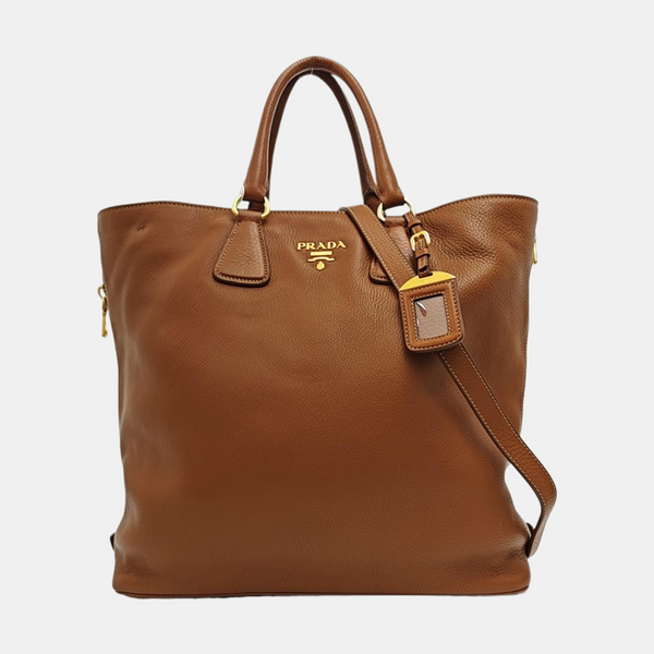 Calfskin Tote Bag Brown