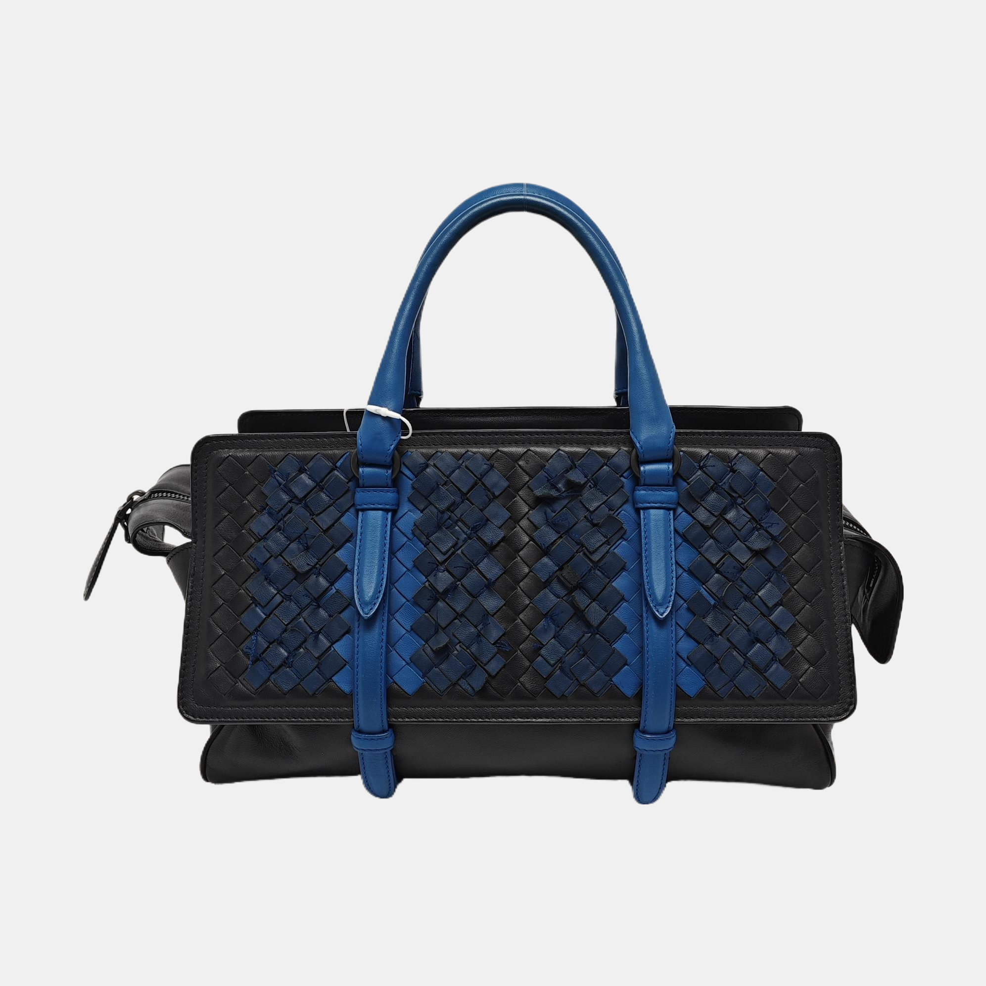 Calfskin Top Handle Bag Black
