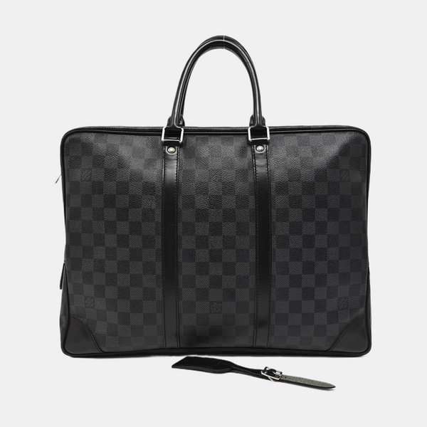 PORTE-DOCUMENTS Damier Graphite Coated Canvas Black
