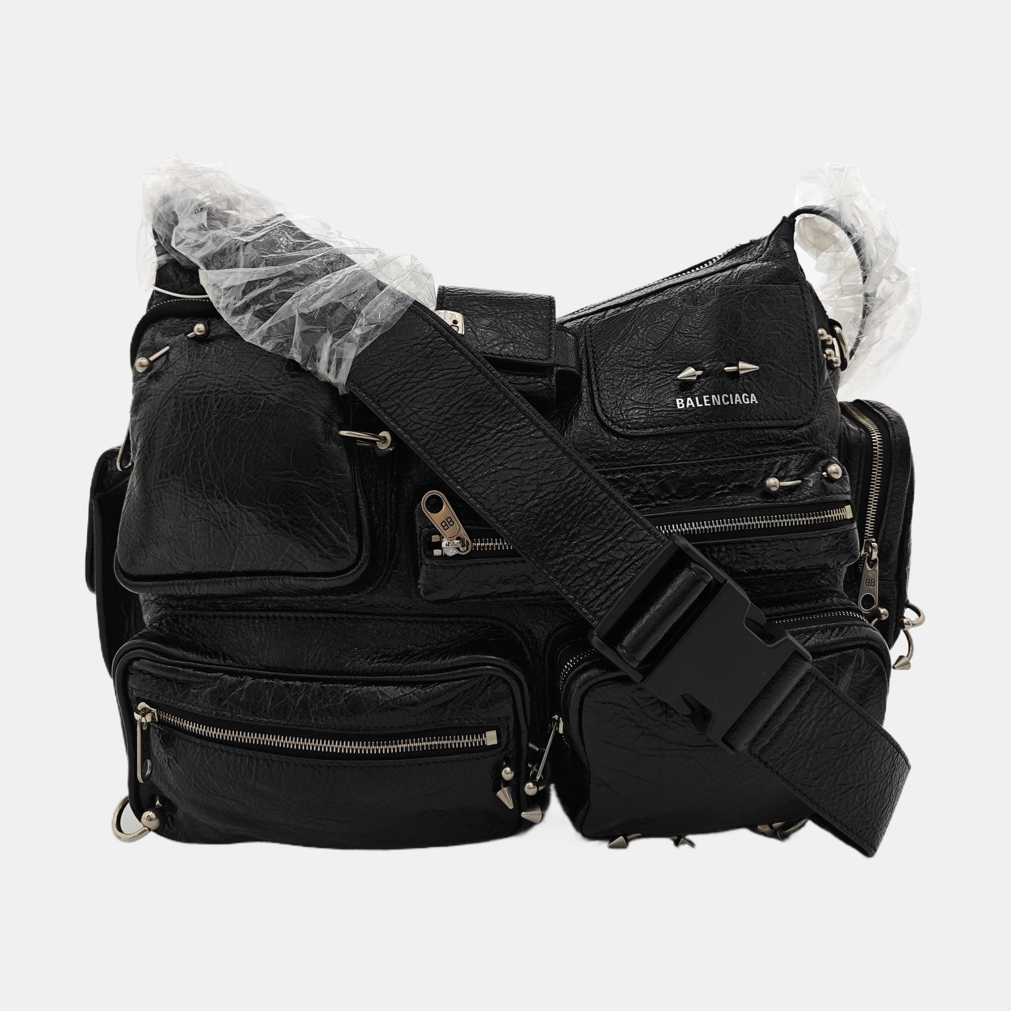 Lambskin Shoulder Bag Black