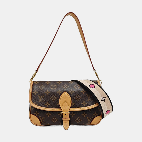 DIANE Monogram Coated Canvas Brown
