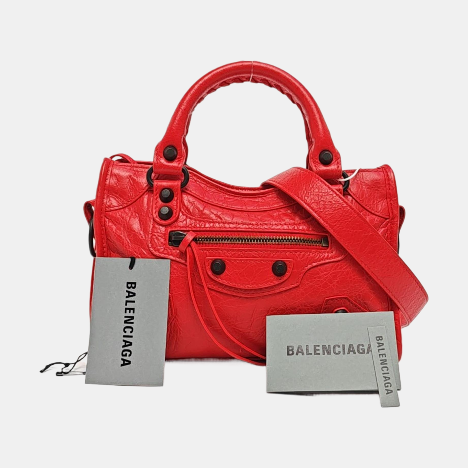 Classic City Mini Lambskin Red