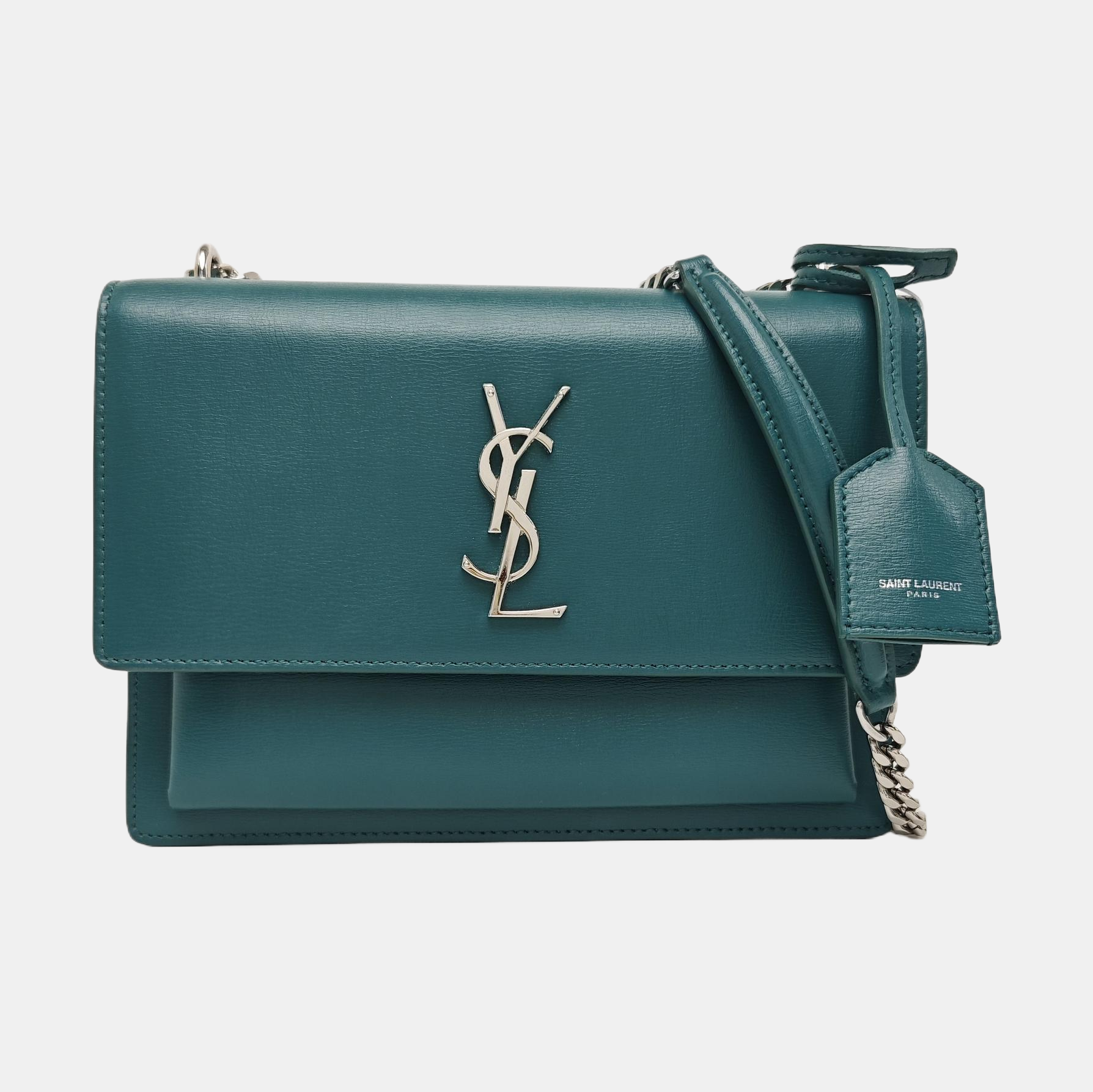 SUNSET Medium Calfskin Green
