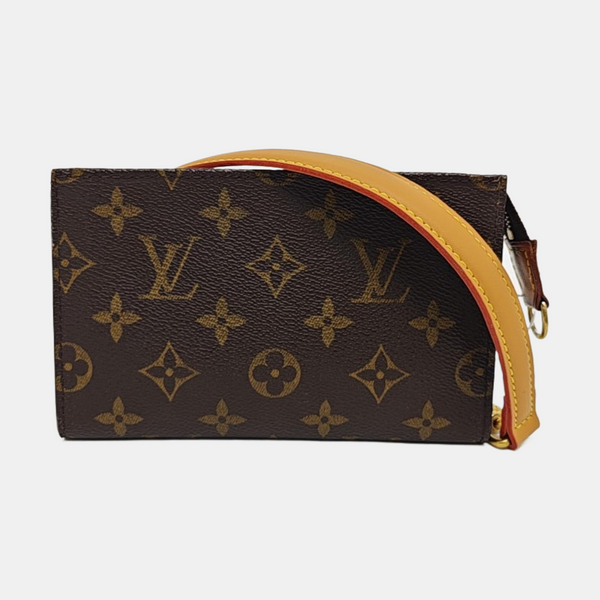 BUCKET Monogram Coated Canvas Brown