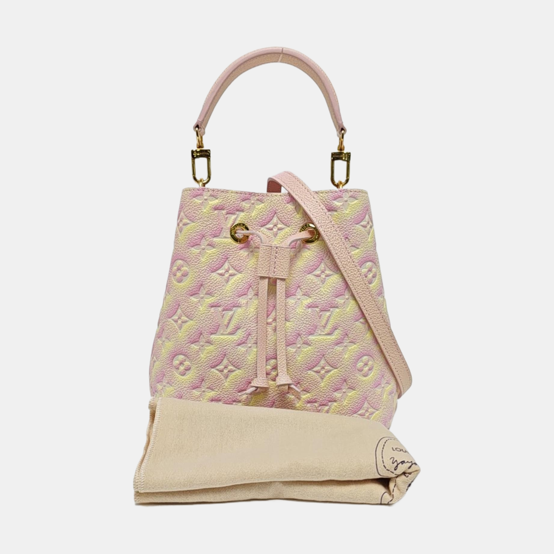 NÉONOÉ BB Monogram Calfskin Pink