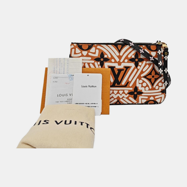 DOUBLE ZIP Coated Canvas Multicolor