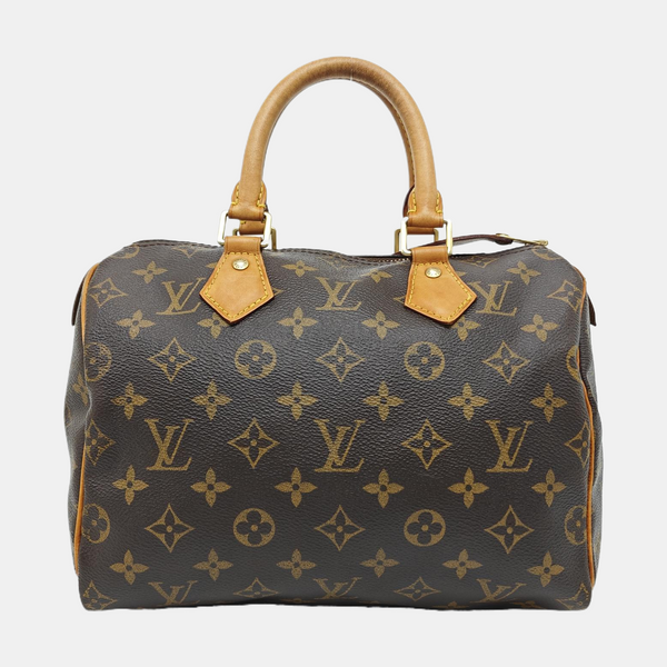 SPEEDY 25 Monogram Coated Canvas Brown