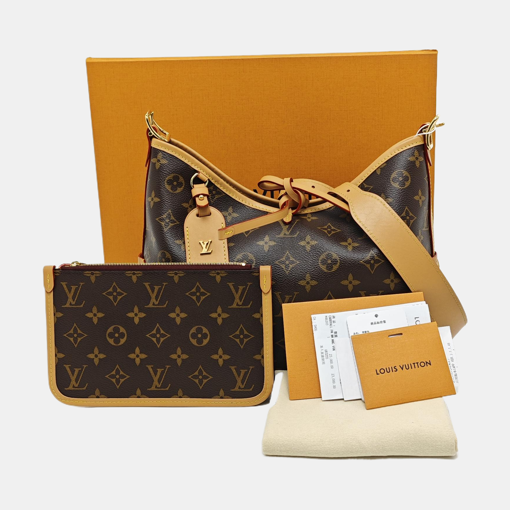 CARRYALL PM Monogram Coated Canvas Brown