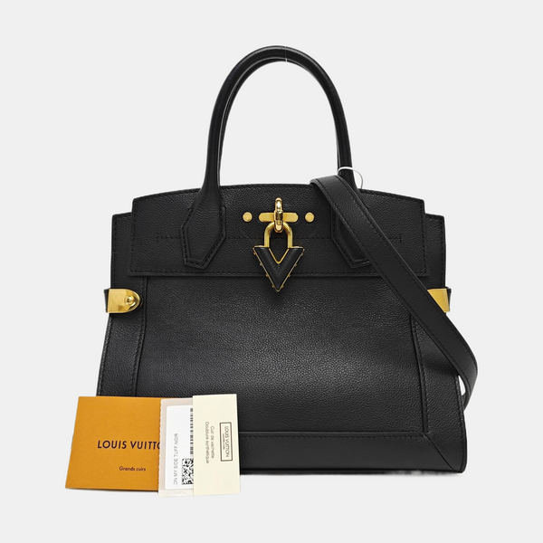 CITY STEAMER PM Calfskin Black