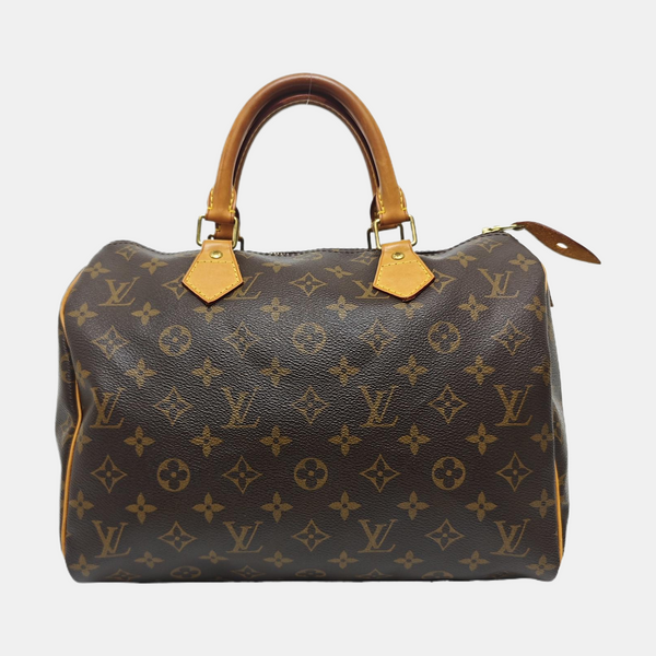 SPEEDY 30 Monogram Coated Canvas Brown