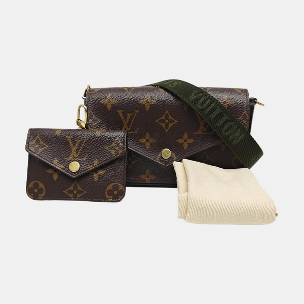 FÉLICIE Monogram Coated Canvas Brown