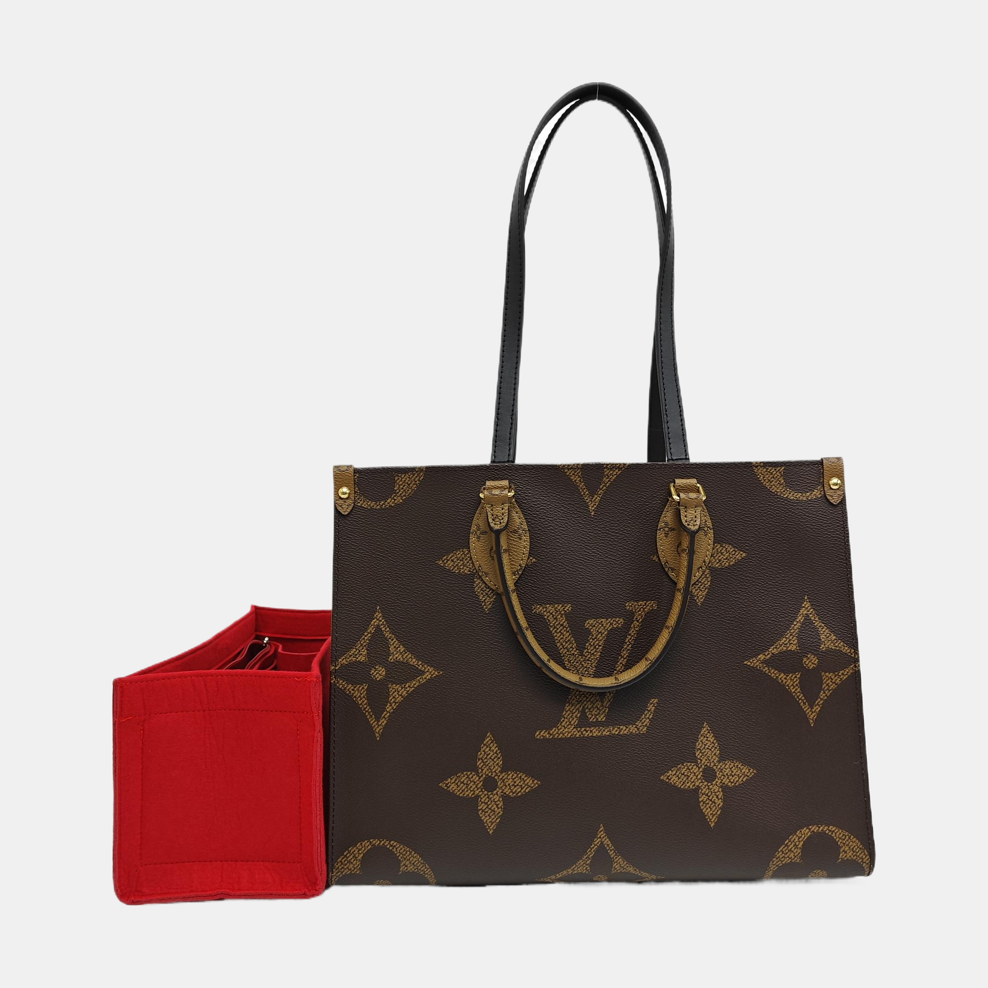 ONTHEGO MM Monogram Coated Canvas Brown