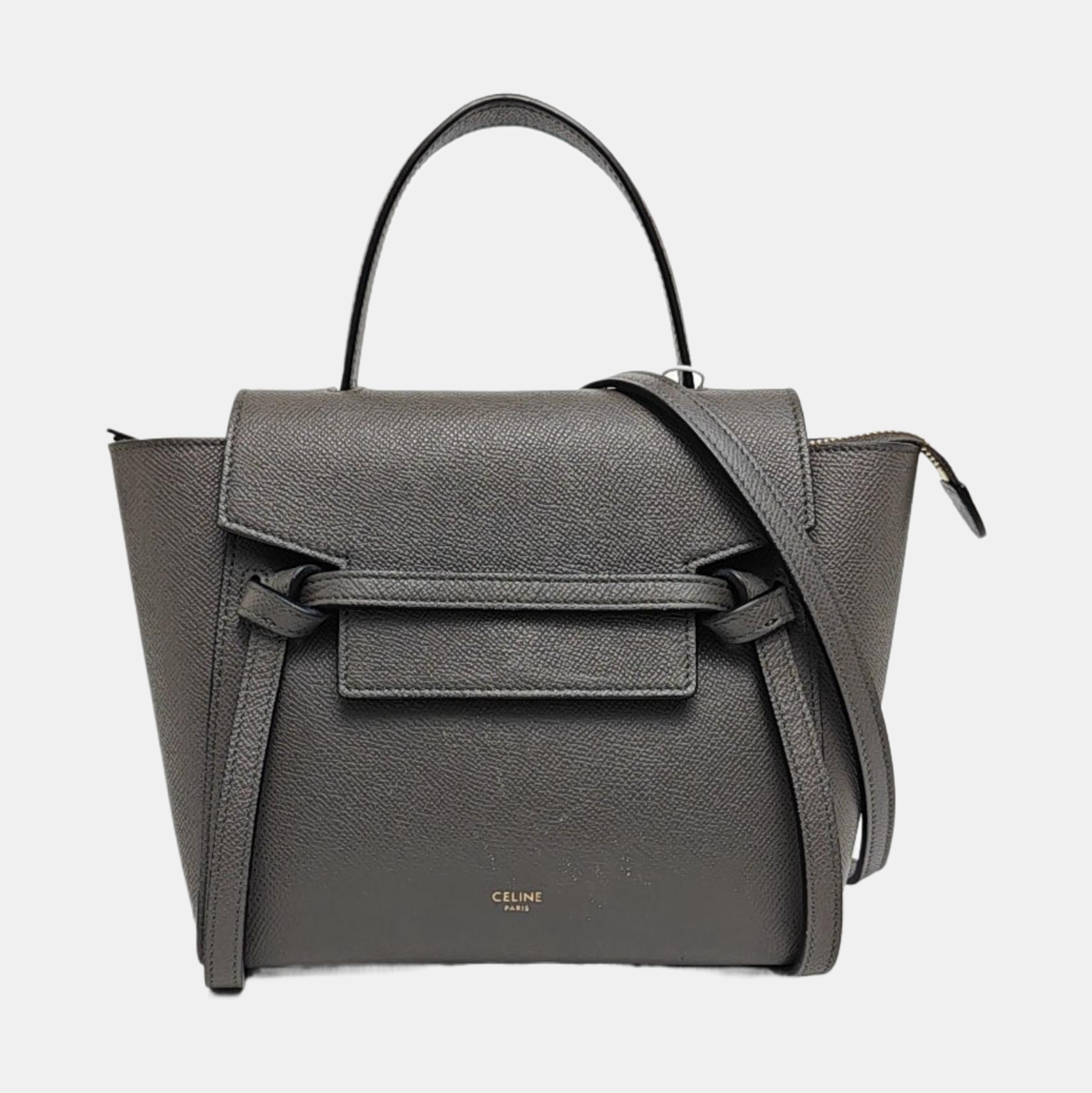 BELT Nano Calfskin Gray