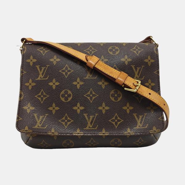 MUSETTE TANGO Monogram Coated Canvas Brown