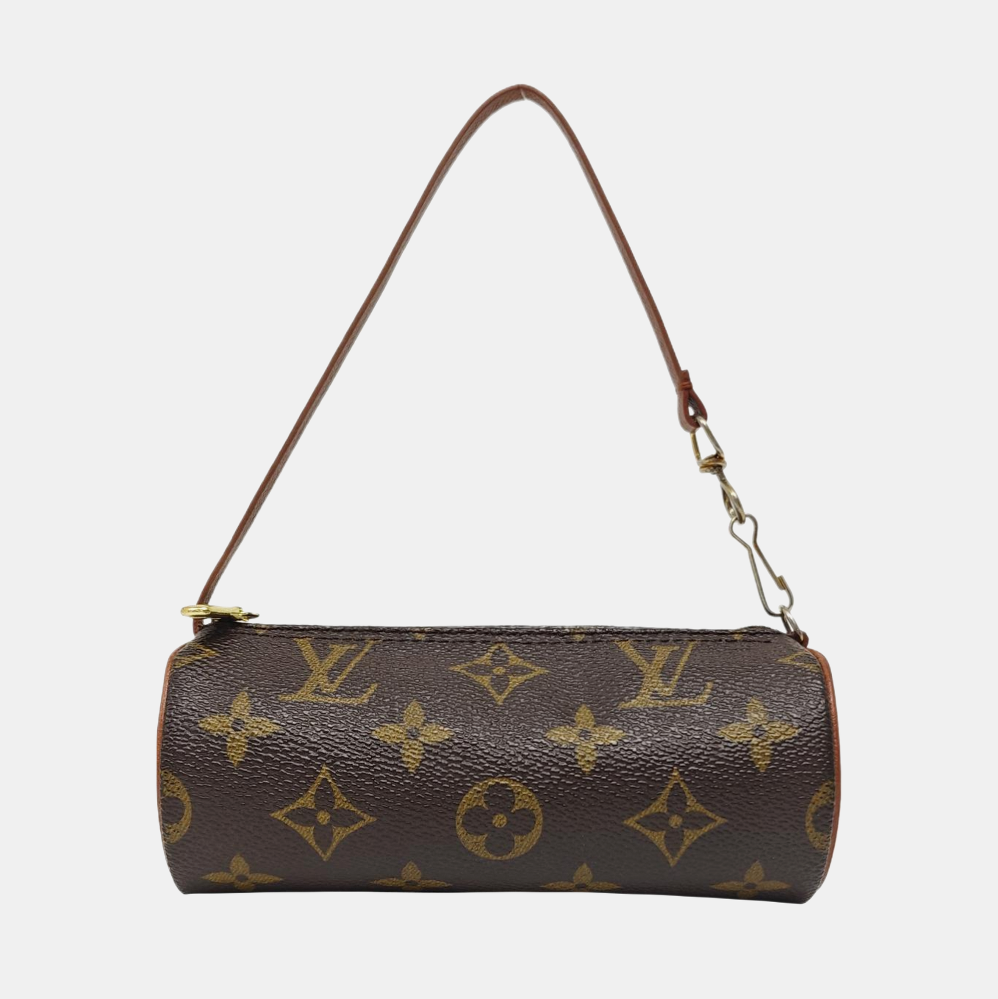 PAPILLON Mini Monogram Coated Canvas Brown