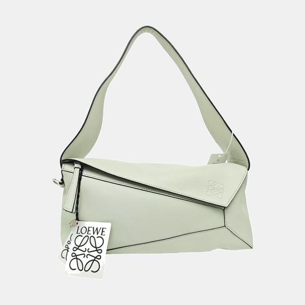 Puzzle Hobo Medium Calfskin Green