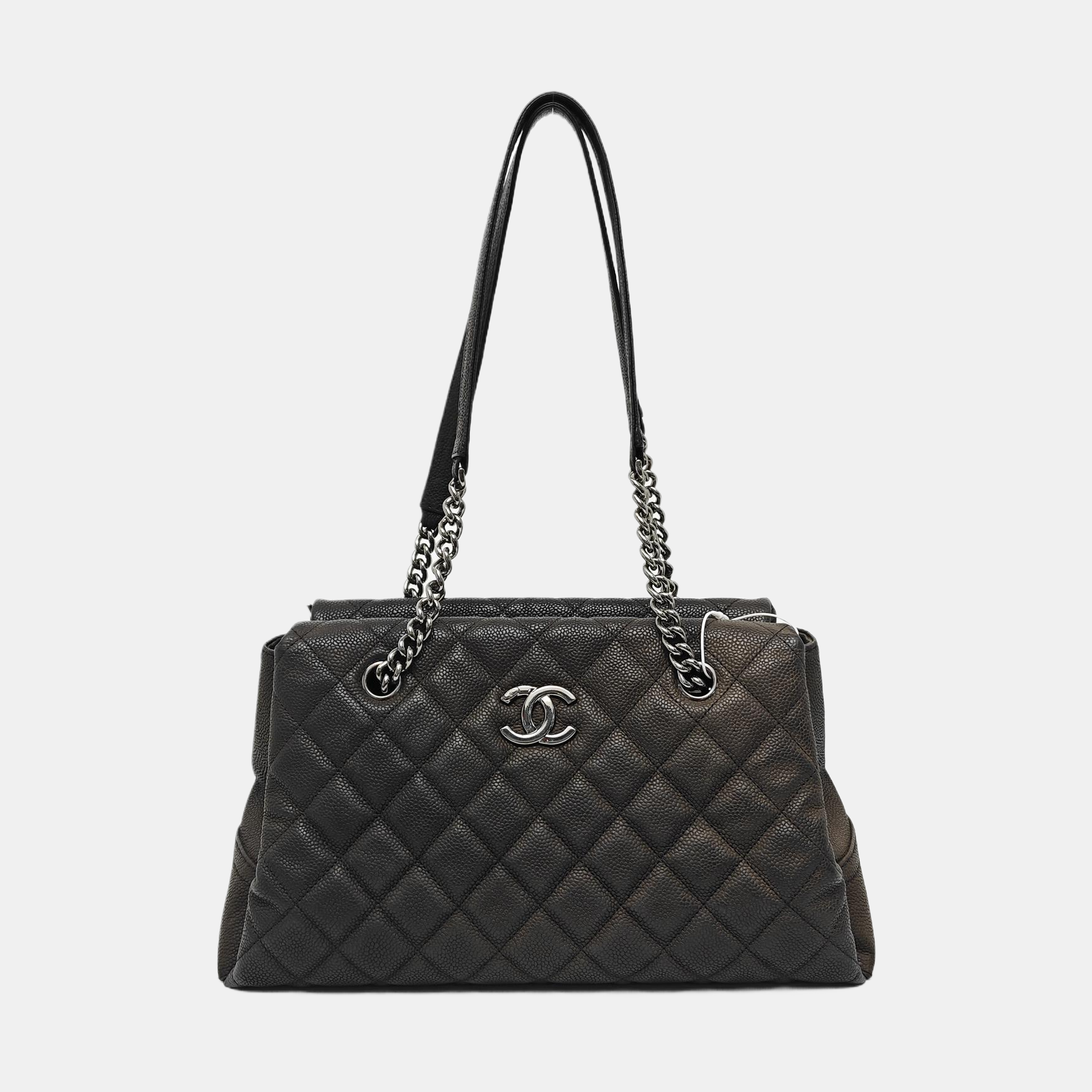 Quilted Grained Calfskin Black