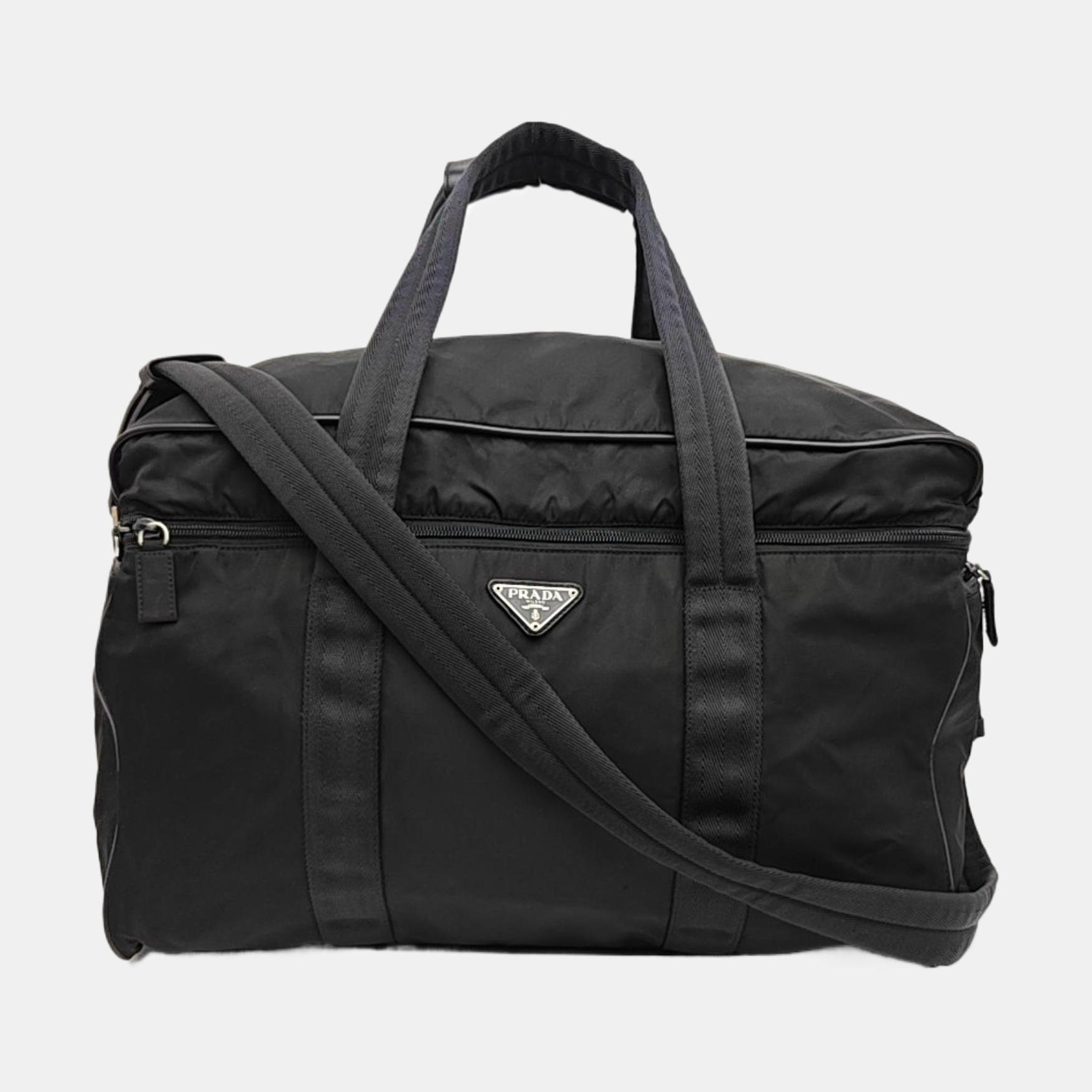 Nylon Shoulder Bag Black