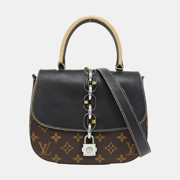 CHAIN IT PM Monogram Coated Canvas Black