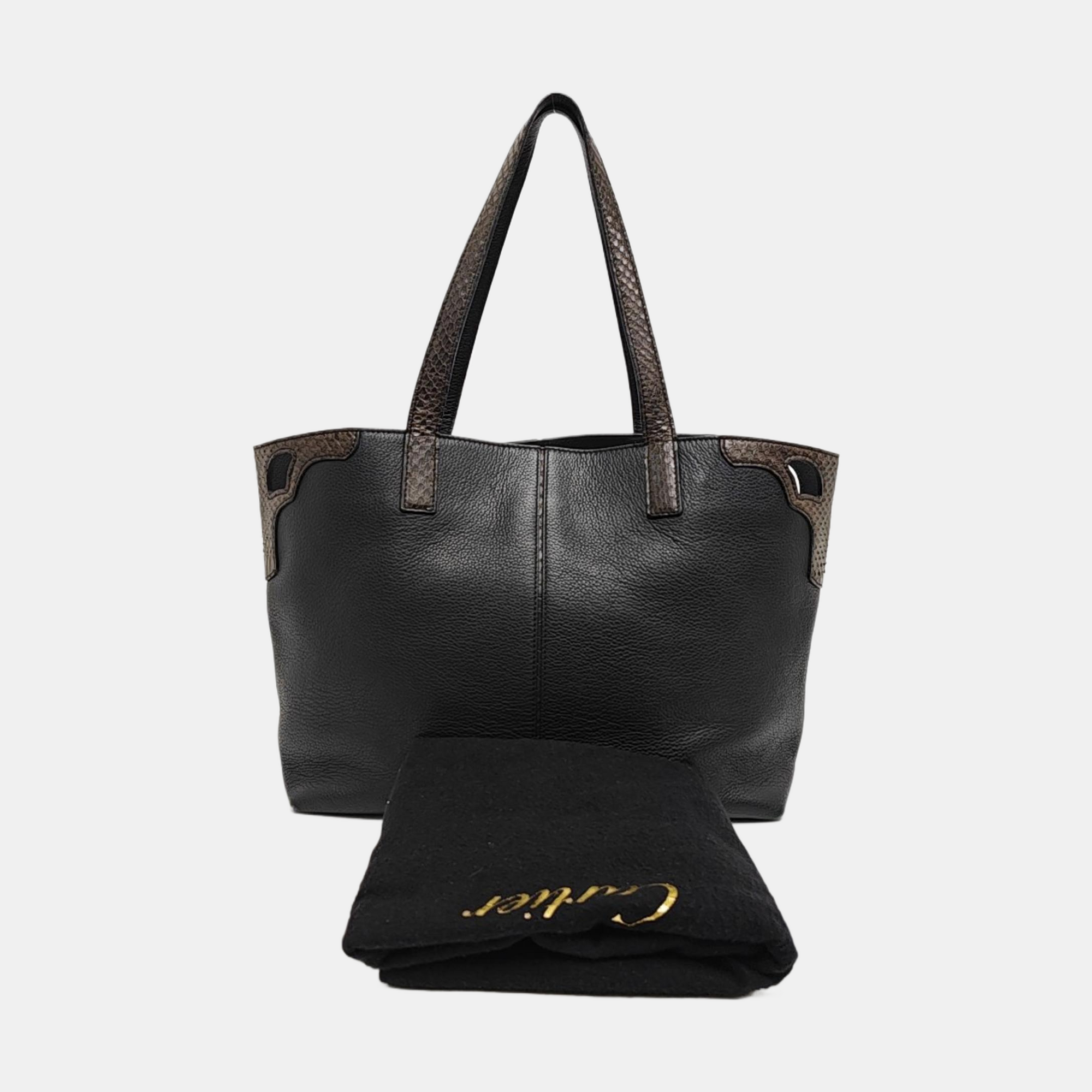 Calfskin Tote Bag Black