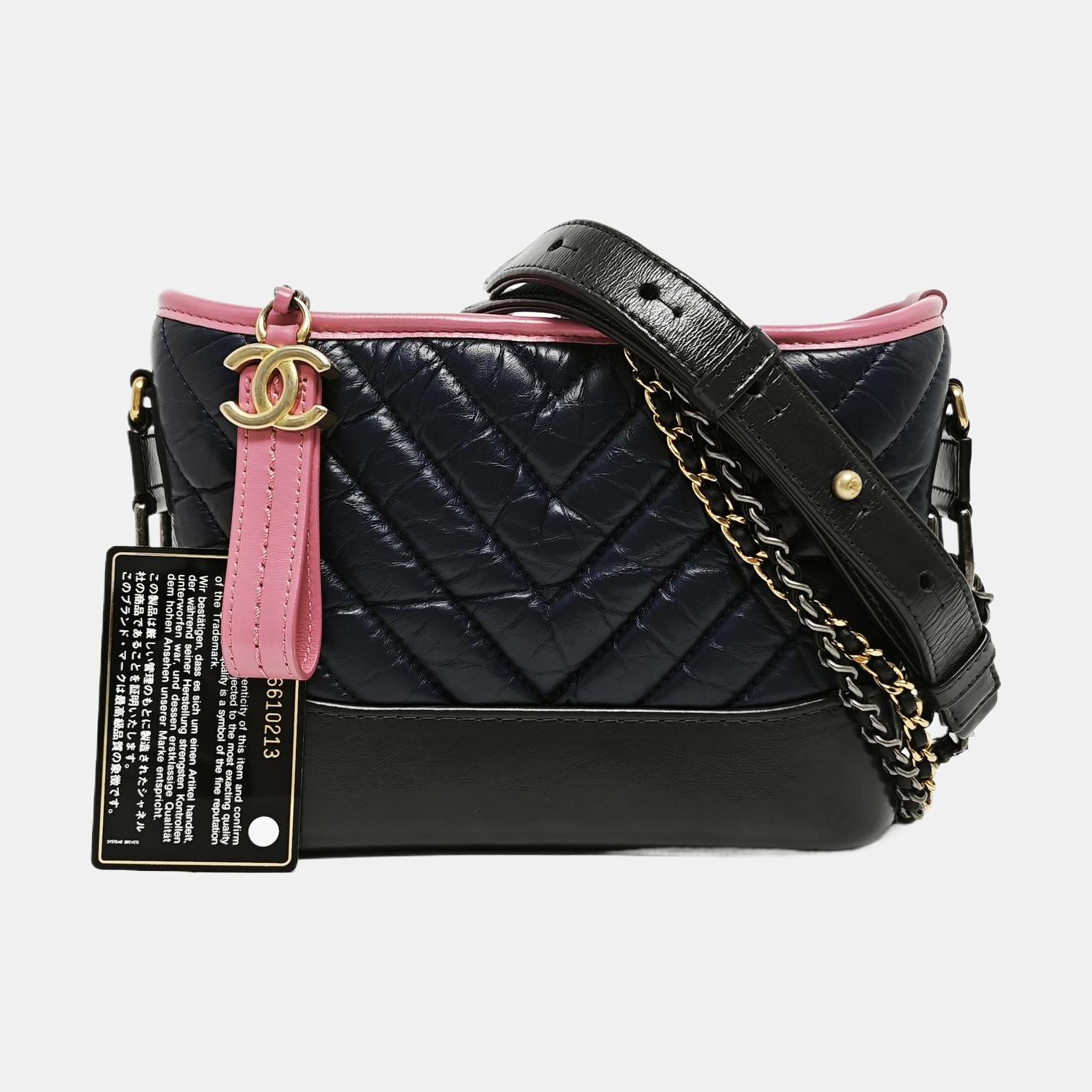GABRIELLE Small Quilted Calfskin Multicolor