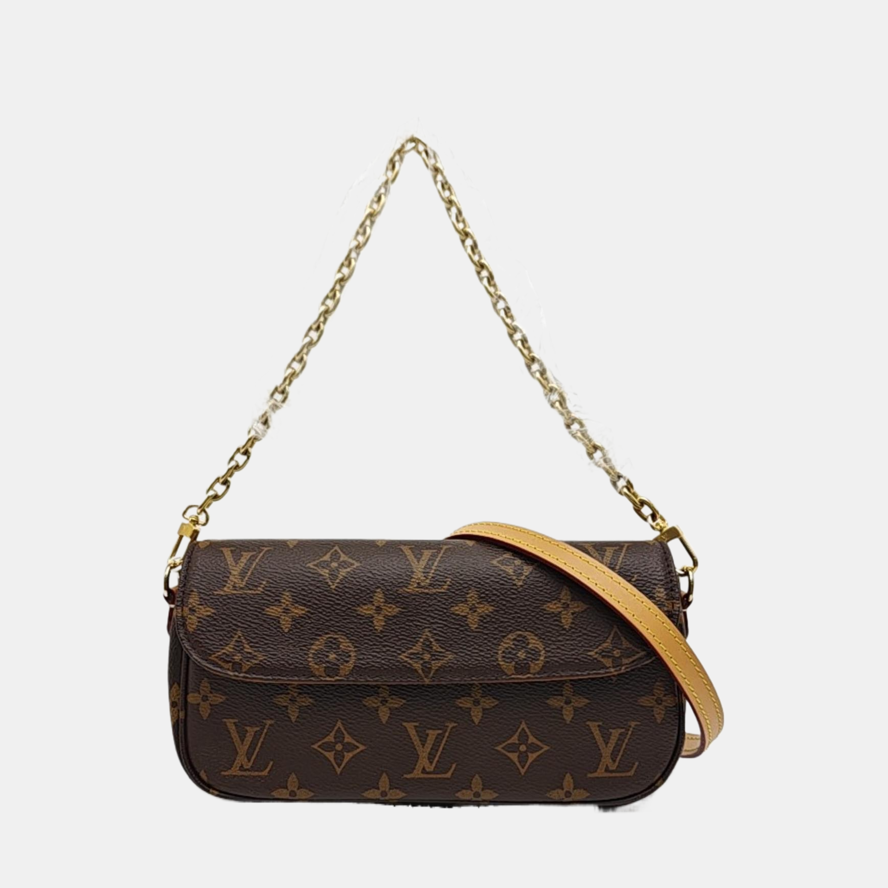 IVY Monogram Coated Canvas Brown